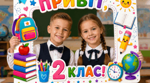 📸 Фоторамка «Привіт, 2 клас!»