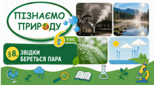Звідки береться пара. Презентація, інфографіка, робочий аркуш