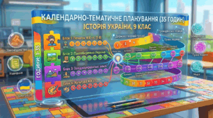 Календарно - тематичне планування з Історії України 9 клас ( 35 год. / 1 год.в тиж. Підручник Хлібовська Г.)