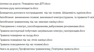 Інструктажі БЖД