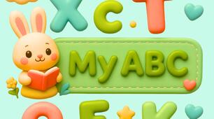 🌈 Зошит для вивчення англійського алфавіту "My ABC"