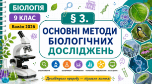 Основні методи біологічних досліджень. Презентація, інфографіка, робочий аркуш