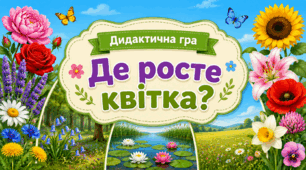 Дидактична гра «Де росте квітка?»