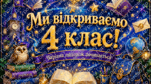 Магічна подорож у 4 клас: презентація, поробка та оформлення дошки до 1 уроку