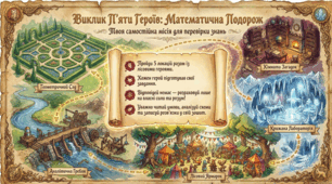 Виклик П'яти Героїв: Математична Подорож