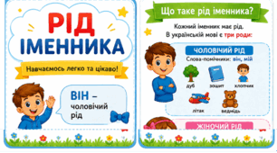 Інтерактивний буклет "Рід іменника"