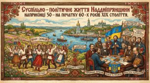 Суспільно – політичне життя Наддніпрянщини наприкінці 50 – на початку 60 – х років ХӀХ століття.