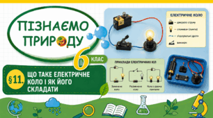 Що таке електричне коло і як його складати. Презентація, інфографіка, робочий аркуш
