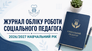 Журнал щоденного обліку роботи соціального педагога на 2026/2027 навчальний рік
