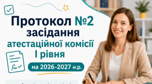 Протокол №2 засідання атестаційної комісії І рівня (атестація 2027)