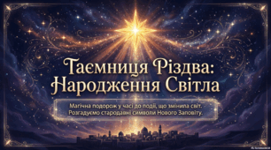 Народження Ісуса Христа в Новому Заповіті. Значення образів та деталей у розповіді про Різдво.