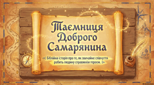 Притча про доброго самарянина. Утвердження цінності співчуття та милосердя в оповідях Ісуса Христа.