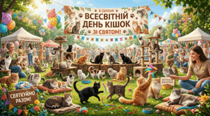 😺Пазл до Всесвітнього дня кішок😻