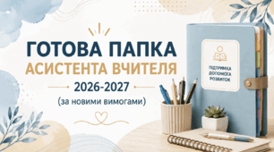 Готова папка асистента вчителя 2026-2027 (за новими вимогами)