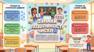 Пазл ««Ознаки подільності чисел»