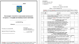 Календарно-тематичне планування із географії у 8 класі, 1 год в тиждень (35) для ІНДИВІДУАЛЬНОГО навчання на 2026-2027 навчальний рік