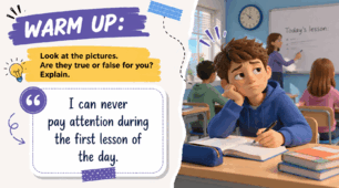 Інтерактивна мовленнєва розминка для уроків англійської мови: «School Life: True or False?» (Warm-up Cards)