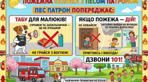 Пес Патрон попереджає (пожежна безпека)