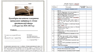 Календарно-тематичне планування навчального матеріалу із «Основ християнської етики» в 10 класі на 35 год. (1 на тиждень)за НОВОЮ програмою (автори: Сохань Г.С., Гусаков І.М., Гусак М.Є.) на 2026-2027 н.р.
