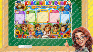 Класний куточок. Оформлення класної кімнати НУШ.
