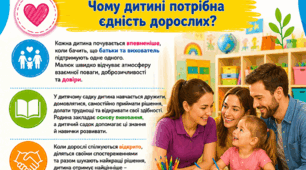Поради для батьків «Дитячий садок і родина: крокуємо разом»