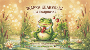 Ілюстрована казка "Жабка Квакулька та полуничка"