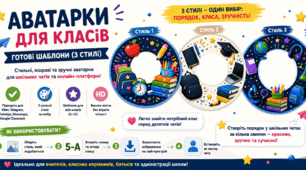 Аватарки для класів| Готові шаблони (3 стилі)