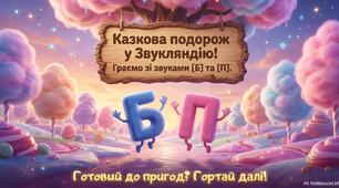 «Казкова подорож у Звуколяндію. Граємо зі звуками [Б] та[ П]»