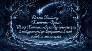 5 клас НУШ. Оскар Вайльд. "Хлопчик-Зірка". Шлях Хлопчика-Зірки від егоїзму й байдужості до відкриття в собі любові й милосердя. Презентація, інфографіка, робочий аркуш