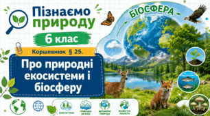 Про природні екосистеми і біосферу. Презентація, інфографіка, робочий аркуш