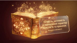 Точність, дотепність та повчальний характер прислів’їв та приказок. Жанрові особливості