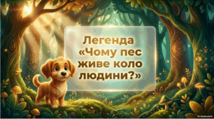 Легенди міфологічні, біблійні, героїчні. «Чому пес живе коло людини?»