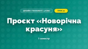 Проєкт «Новорічна красуня» (4 клас, Дизайн і технології, Агєєва)