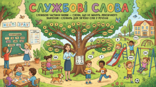 «Службові слова», 2 клас