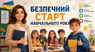 Сучасна презентація "Безпечний старт навчального року" Інструктаж з БЖД на початок навчального року