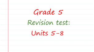 Prepare 5. Revision Test 2 (Units 5-8)