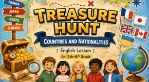 Lesson “Treasure hunt. Countries and Nationalities”