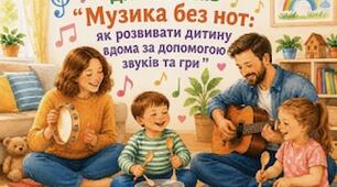 Консультація для батьків " Музика без нот: як розвивати дитину вдома за допомогою звуків та гри"