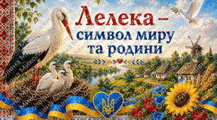 Постери "Лелека – символ миру та родини " 💙💛