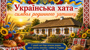 Постери 🌻💛"Українська хата – символ родинного затишку"