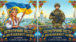 Патріотичний постер до Дня Незалежності України