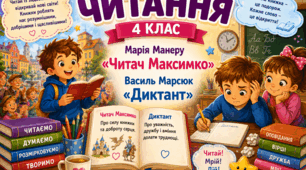 Урок 4 Марія Манеру. Читач Максимко. Веселе слово. Василь Марсюк. Диктант