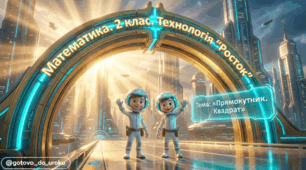Росток 2 клас Ч.2 Урок 17  Математика. 2 клас. Технологія «Росток». Прямокутник і квадрат