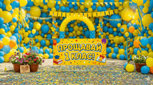 Святкова фотозона «ПРОЩАВАЙ, 1 КЛАС!»