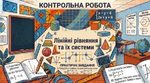 Контрольна робота. 7 клас. Лінійні рівняння та їх системи