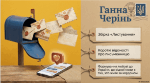 Г. Черінь. Збірка «Листування». Короткі відомості про письменницю. Формування любові до України, до рідної мови в тих, хто живе за кордоном. Листування як жанр.