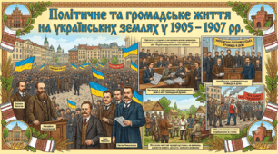 Політичне та громадське життя на українських землях у 1905 – 1907 рр.
