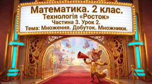 Урок 2. Частина 3. «Множення. Добуток. Множники». Математика. 2 клас. Технологія «Росток»