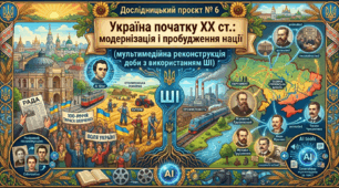 Дослідницький проєкт № 6 Україна початку ХХ ст.: модернізація і пробудження нації (мультимедійна реконструкція доби з використанням ШІ)