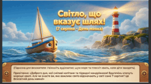 Презентація+конспект заняття "7 серпня - Всесвітнього дня маяка". Тематичне заняття.